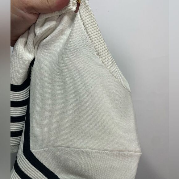 Talbots Striped Black Sweater Dress Size X 14W-16W - Picture 6 of 7